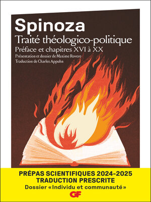 cover image of Traité théologico-politique--Prépas scientifiques 2025